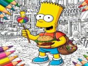 Laro Bumalik sa libro ng pangkulay ng School Simpsons  online