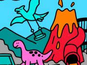 Laro Kulay sa pamamagitan ng Code Dino Park  online