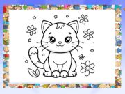 Laro Magagandang libro ng pangkulay ng pusa  online