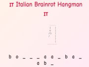Laro Italian brainrot hangman!  online