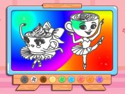 Laro Kulay ng libro: Ballerina cappuccin online