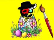 Laro Sprunki Easter Coloring online