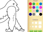 Laro Gorilla pangkulay ng libro para sa mga bata online