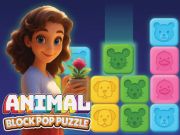 Laro Animal block pop puzzle online