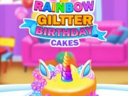 Laro Rainbow glitter birthday cake online