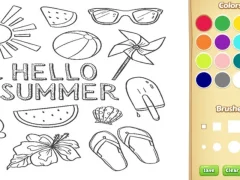 Laro Hello Summer Coloring Book for Kids online