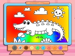 Laro Coloring Book: Crocodile online