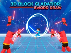 Laro 3D Block Gladiator: Sword Draw online