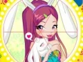 Laro Winx bunny style: Round Puzzle online