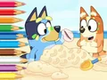 Laro Coloring Book: Bluey On The Beach online