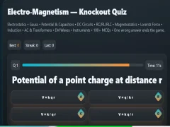 Laro Electro-Magnetism - Knockout Quiz online