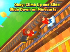 Laro Obby: Climb Up and Slide Down on Minecarts online