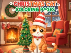Laro Christmas Cat Coloring Pages online