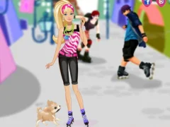 Laro Barbie on roller skates online