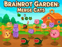 Laro Brainrot Garden. Merge Cats online