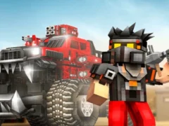 Laro Blocky Cars: Car Battle online