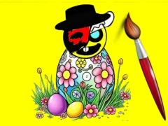 Laro Sprunki Easter Coloring online