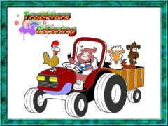 Laro Tractor Coloring Pages online