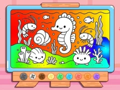 Laro Coloring Book: Kawaii Sea Animals online