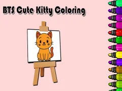 Laro BTS Cute Kitty Coloring online