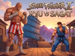 Laro Street Fighter II Ryu vs Sagat online