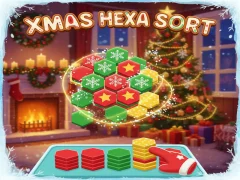 Laro Xmas Hexa Sort online