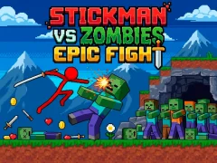 Laro Stickman vs Zombies: Epic Fight online