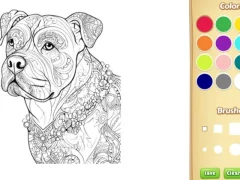 Laro Dog Coloring Book for Adults online