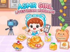 Laro ASMR Girl: Livestream Mukbang online