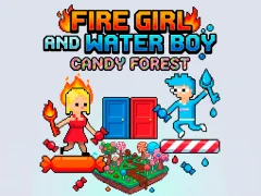 Laro Fire Girl and Water Boy Candy Forest online