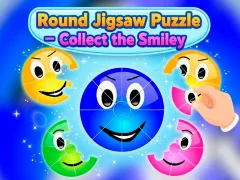 Laro Round jigsaw Puzzle - Collect the Smiley online