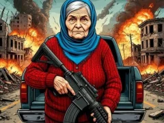 Laro Grandma with machine-gun: Apocalypsis online