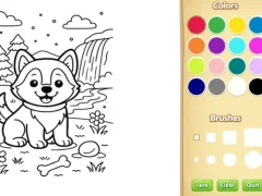 Laro Dog Coloring Book online