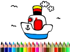 Laro Back to School: Boat Coloring online