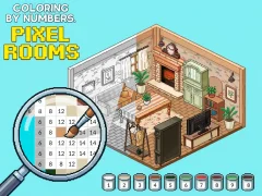 Laro Coloring by Numbers Pixel Rooms online
