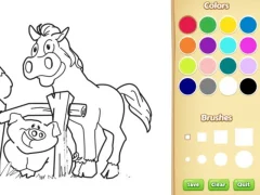 Laro Farm Animals Coloring Book for Kids online