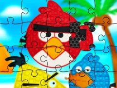 Laro Funny Birds Pop It Jigsaw online