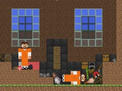 Laro Escape from the prison in Mineblock! Destruction! online