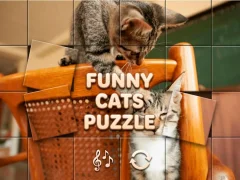 Laro Funny Cats Puzzle online