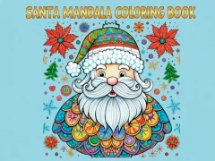 Laro Santa Mandala Coloring Pages online