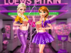 Laro Ellie and Annie Movie Night online