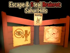 Laro Escape & Steal Brainrot: Sahur Hills online