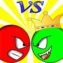 Laro Red ball vs green king online