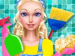 Laro Fashion Doll House Cleaning online