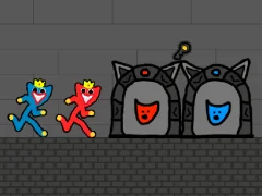 Laro Red and Blue Stickman Huggy 2 online