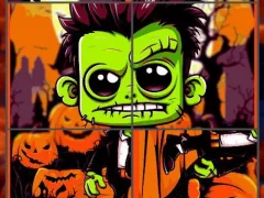 Laro Franky & Vampire Halloween Puzzle online