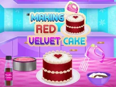 Laro Making Red Velvet Cake online