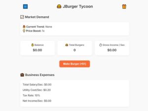 Laro Jburger Tycoon online
