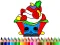Laro Back To School: Cake Coloring Book online