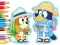 Laro Coloring Book: Bluey Camping online